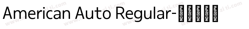 American Auto Regular字体转换